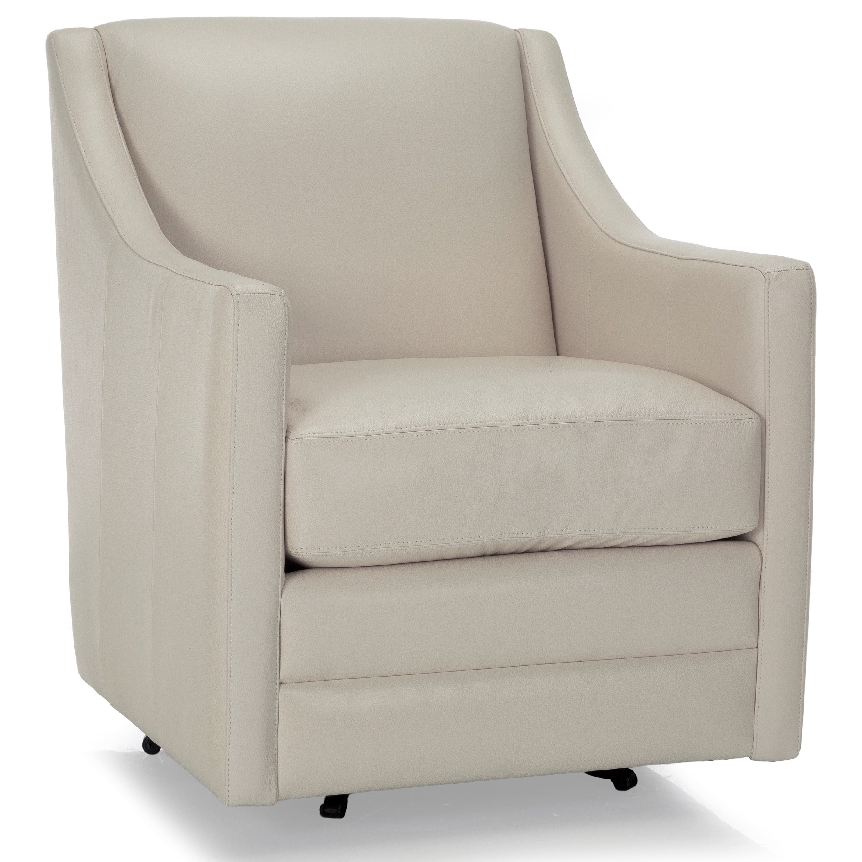 Decor-Rest 2443 Traditional Swivel Chair with Narrow Track Arms